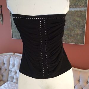 Vintage poly spandex blend crooched Tube